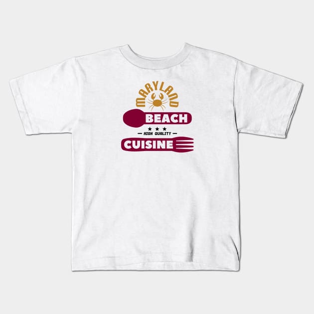 Maryland Feast Kids T-Shirt by notami